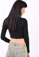 Women Blouse Pigalle Pglfios Front Black